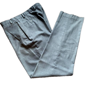 EUC Ralph Lauren flat front gray 38x34